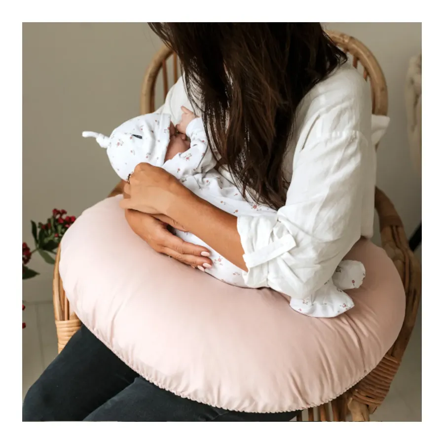 Puuki Poduszka do karmienia Hygienic 50x60 wodoodporna Pudrowa