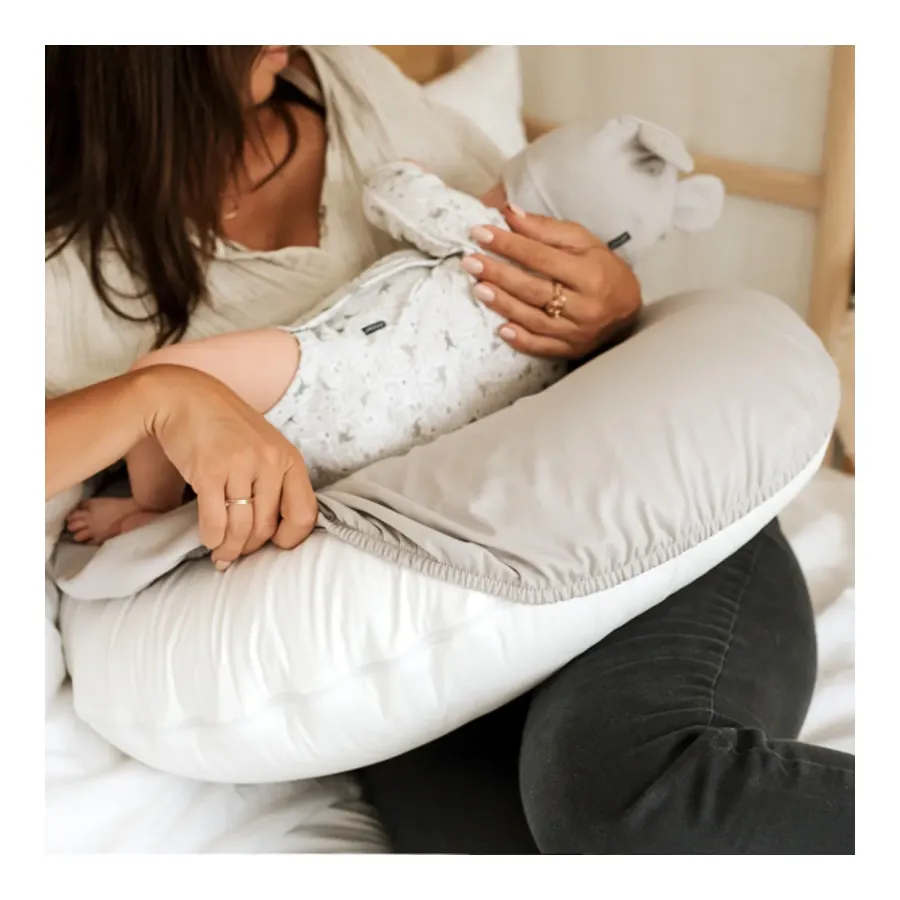 Puuki Poduszka do karmienia Hygienic 50x60 wodoodporna Szara