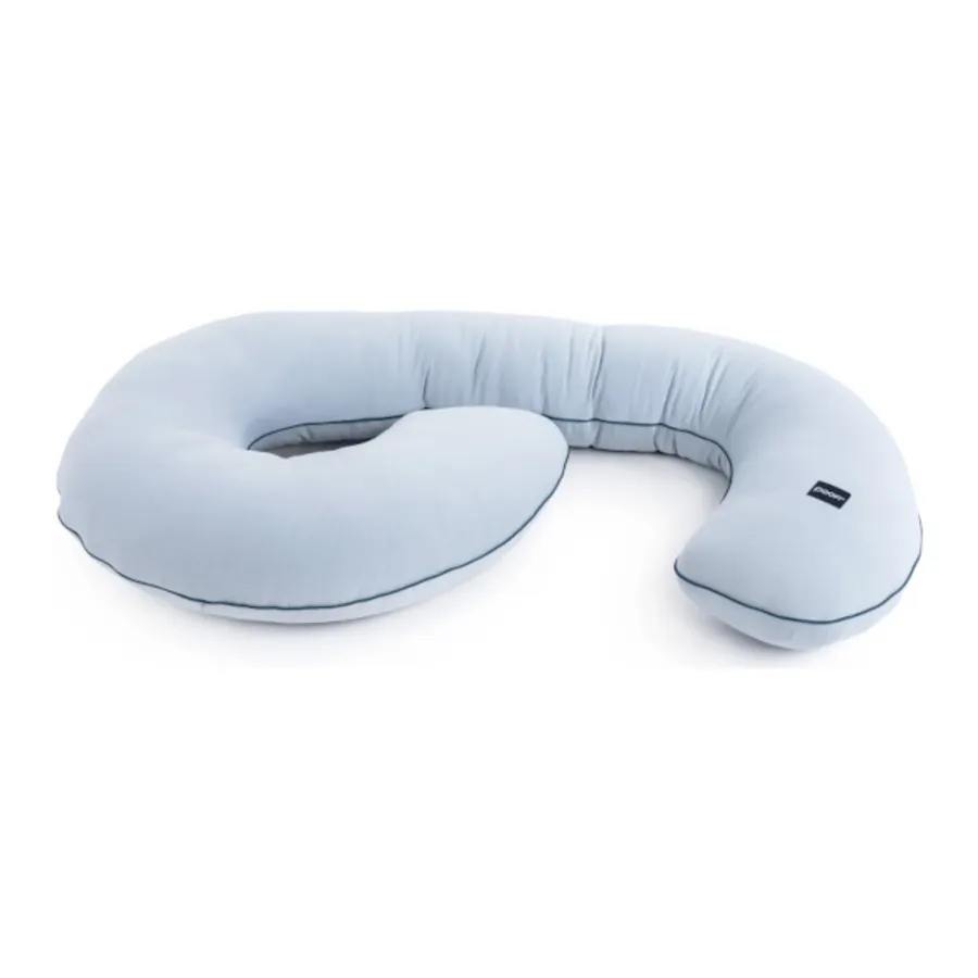 Poofi Poduszka ciążowa do spania bawełniana Organic Dusty Blue