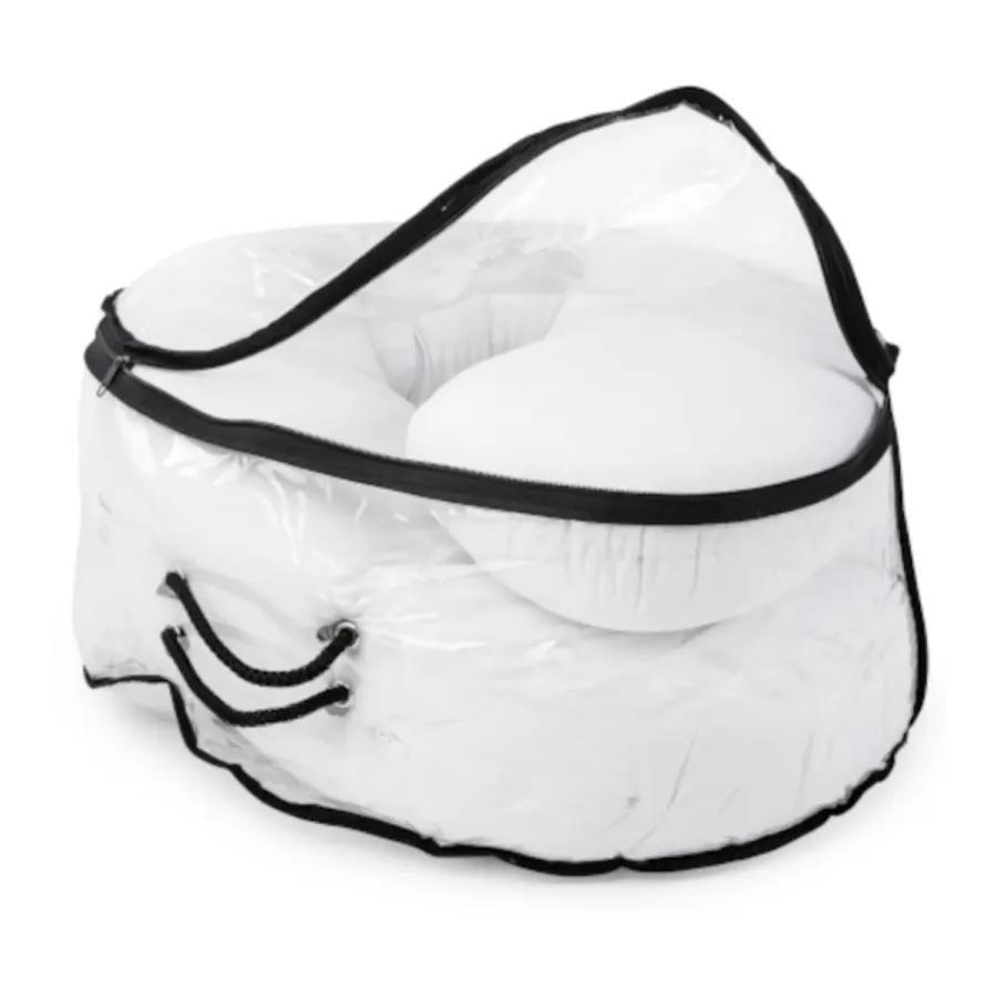 Poofi Poduszka ciążowa do spania bawełniana Organic Dusty Blue