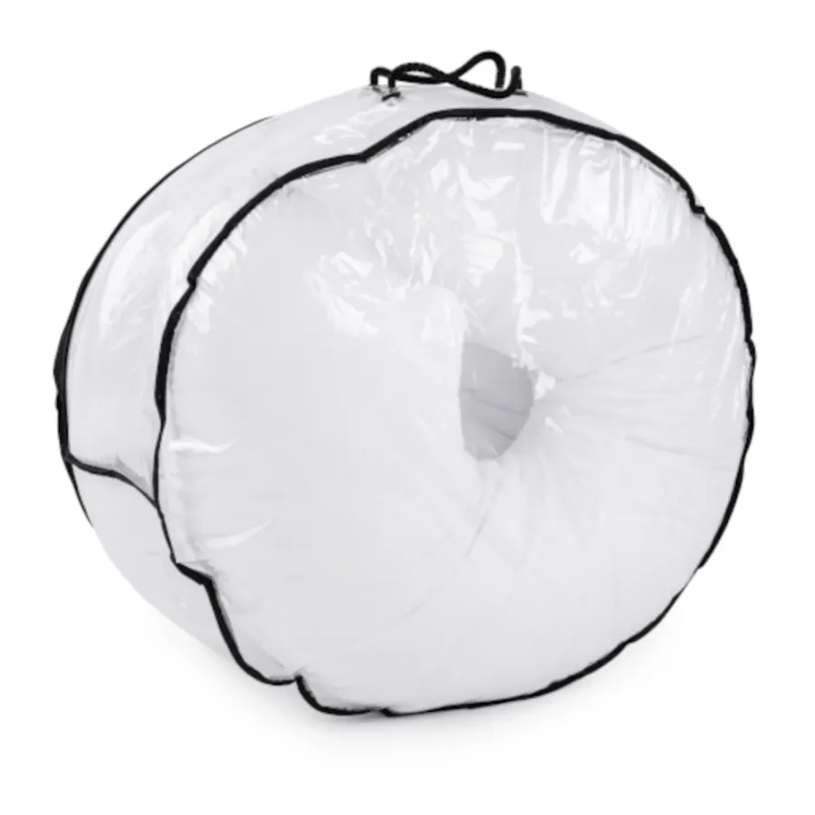 Poofi Poduszka ciążowa do spania bawełniana Organic Dusty Blue