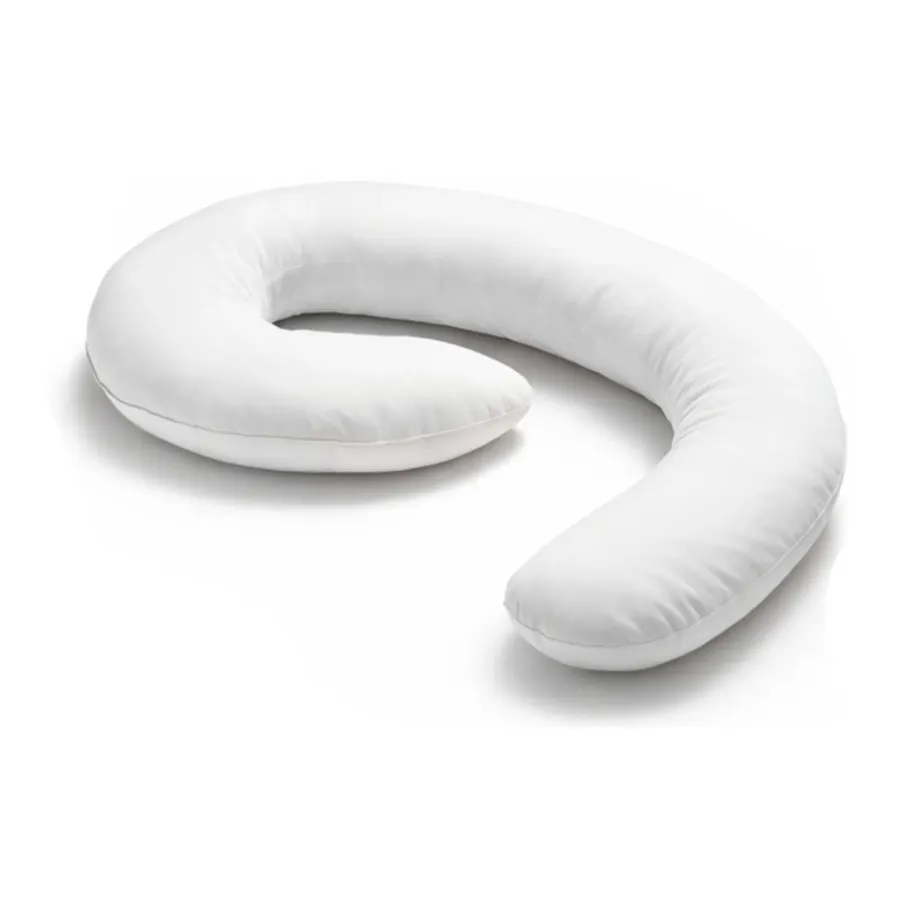 Poofi Poduszka ciążowa do spania bawełniana Organic Dusty Blue