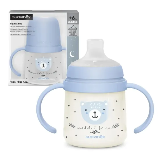 Suavinex Kubek Niekapek z silikonowym ustnikiem 150 ml 6m+