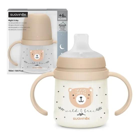 Suavinex kubek niekapek z silikonowym ustnikiem 150 ml 6m+