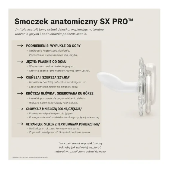 Smoczek Suavinex SX Pro do wyciszenia i odpoczynku dziecka