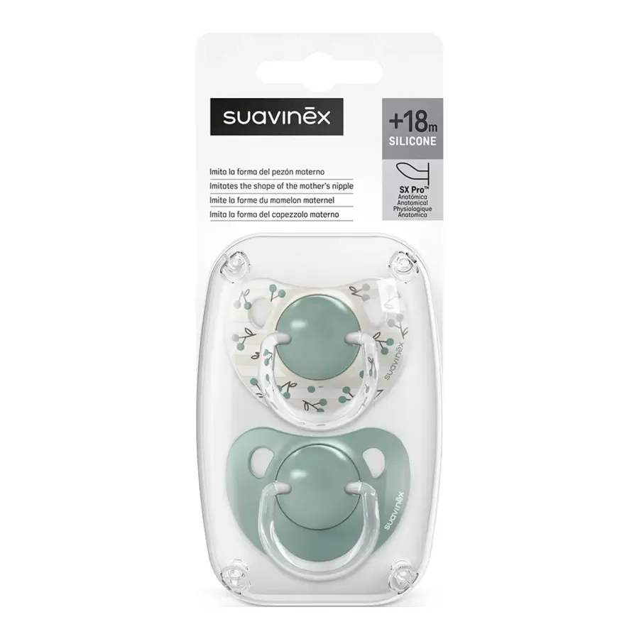Suavinex smoczki uspokajające SX Pro 18m+ w opakowaniu