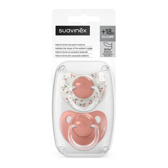 Suavinex smoczki uspokajające SX Pro 18m+ w opakowaniu
