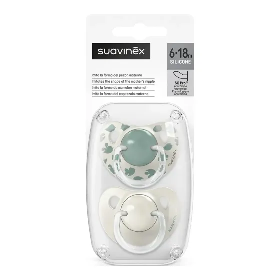 Suavinex smoczki uspokajające SX Pro 6m+ w opakowaniu