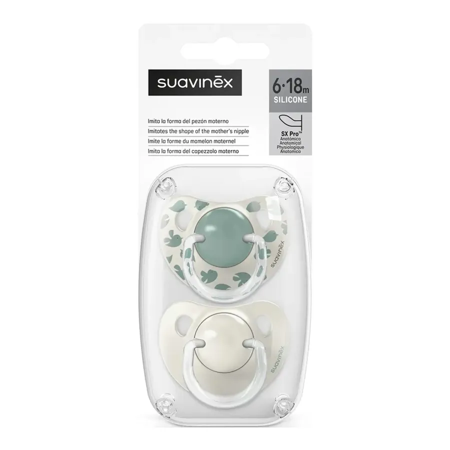 Suavinex smoczki uspokajające SX Pro 6m+ w opakowaniu