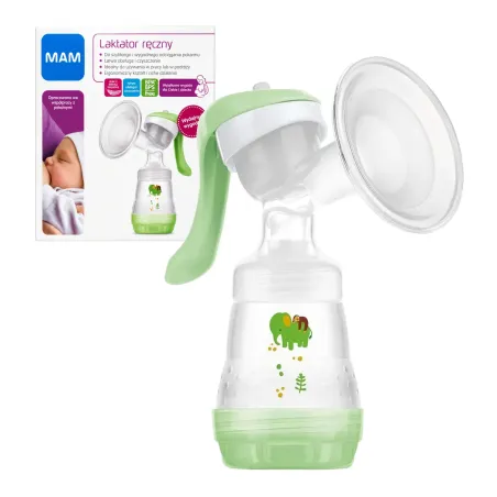 MAM Baby laktator ręczny Manual Breast Pump z butelką 160 ml