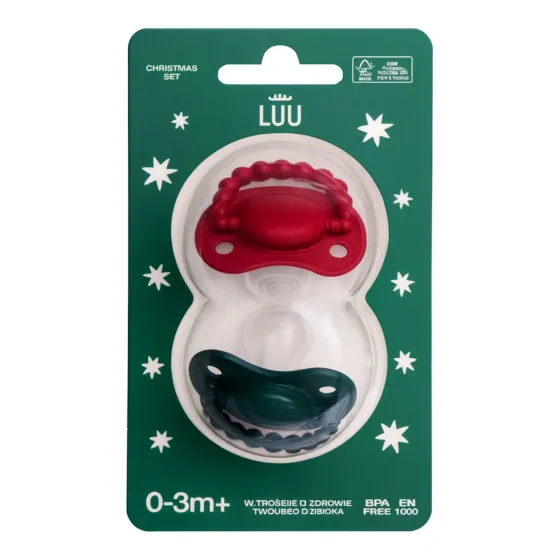 LUU Kids smoczek pozycjonujący dla niemowląt 2x 0–3m