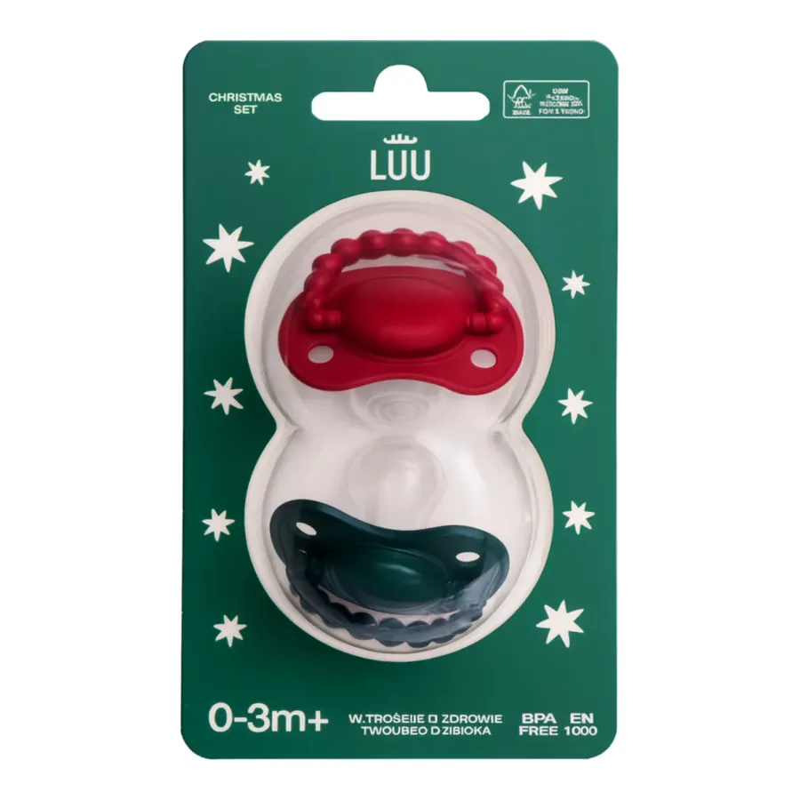 LUU Kids smoczek pozycjonujący dla niemowląt 2x 0–3m