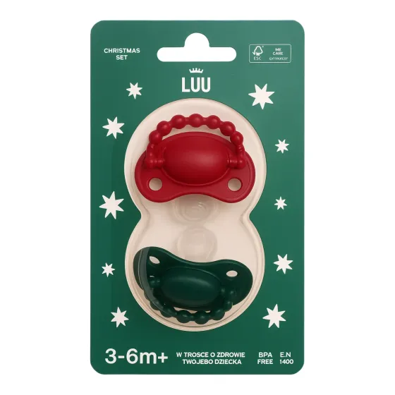 LUU Kids smoczek pozycjonujący dla niemowląt 2x 3–6m