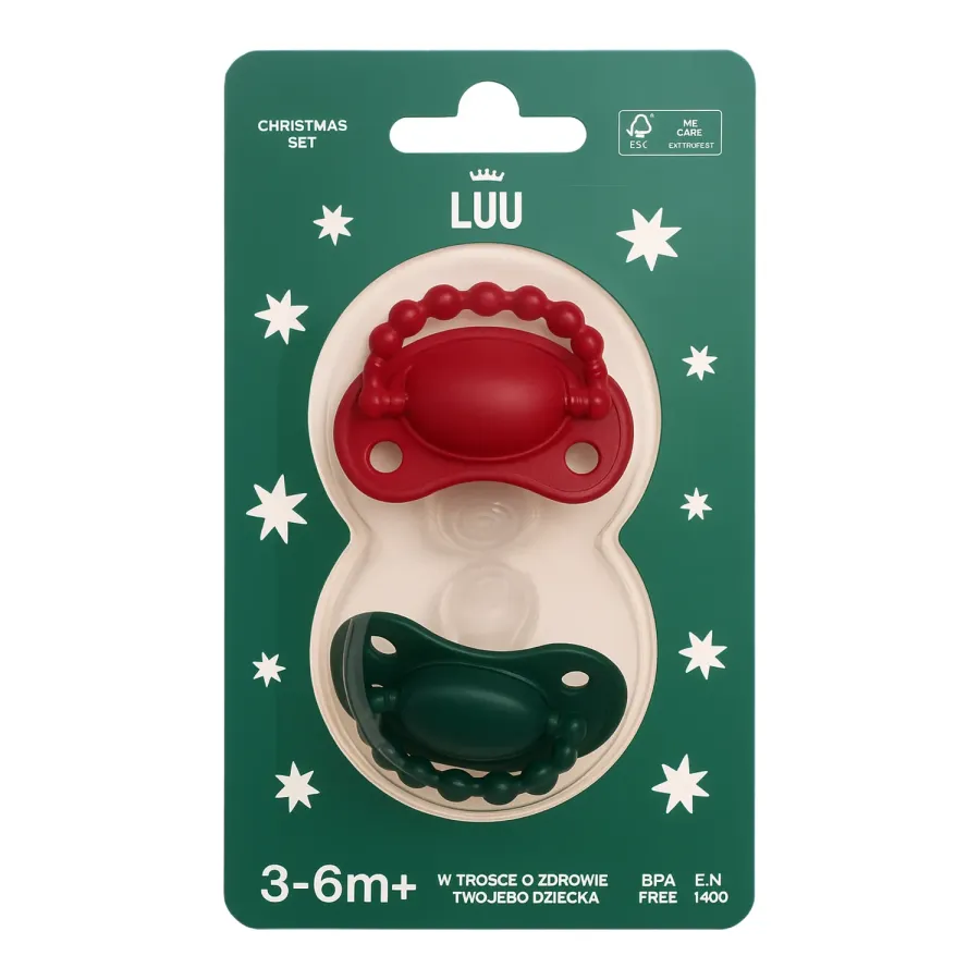 LUU Kids smoczek pozycjonujący dla niemowląt 2x 3–6m