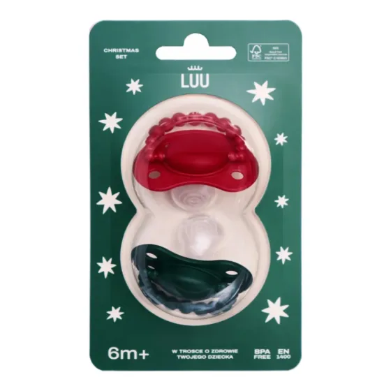 LUU Kids smoczek pozycjonujący dla niemowląt 2x 6m+
