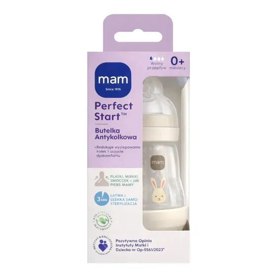 MAM Baby butelka antykolkowa 160 ml w opakowaniu