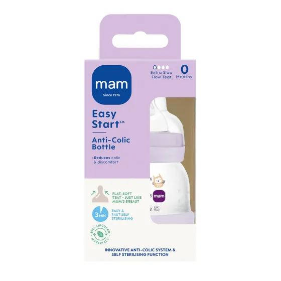 MAM Baby butelka antykolkowa 130 ml w opakowaniu