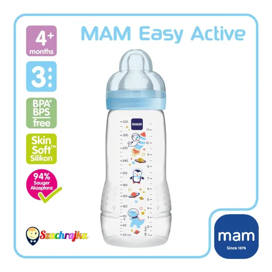 MAM Baby Easy Active butelka do karmienia niemowląt od 4 miesiąca