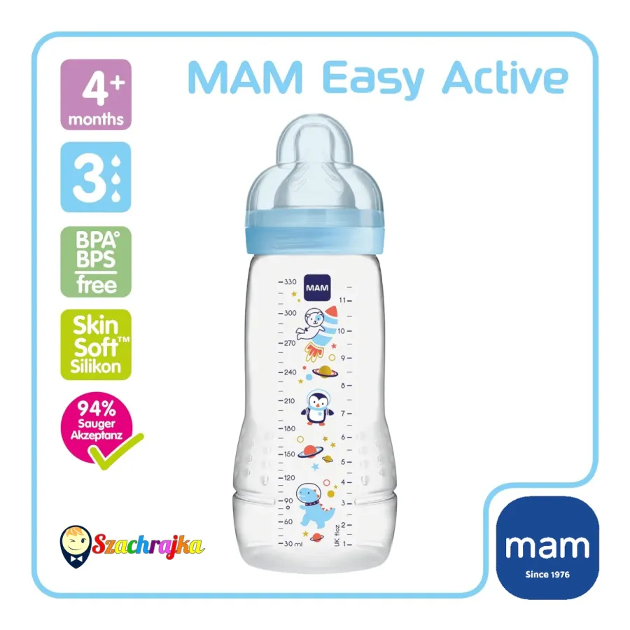 MAM Baby Easy Active butelka do karmienia niemowląt od 4 miesiąca