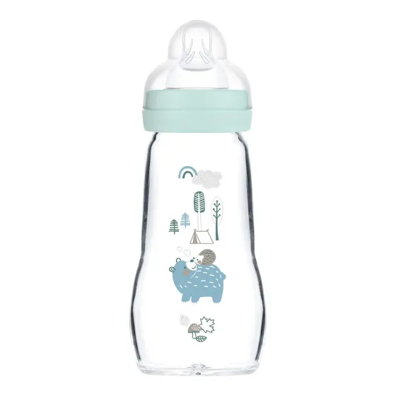 MAM Baby butelka szklana Feel Good 260 ml 2m+