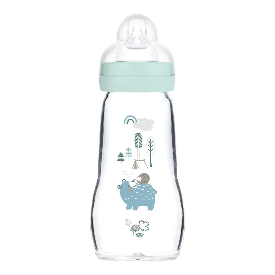 MAM Baby butelka szklana Feel Good 260 ml 2m+