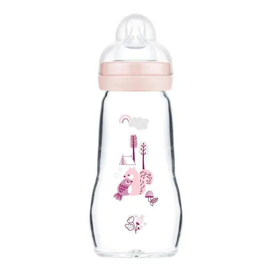MAM Baby butelka szklana Feel Good 260 ml 2m+