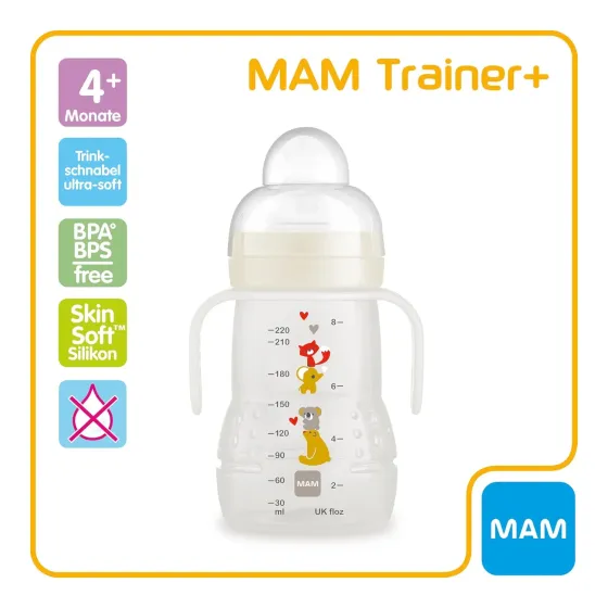 MAM Baby Butelka Treningowa Trainer 220 ml 4m+ | Szachrajka