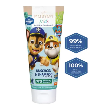Mabyen Psi Patrol żel 3w1 dla dzieci jagoda 180 ml