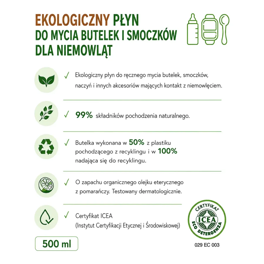 Suavinex płyn do mycia butelek bez chloru barwników i sztucznych zapachów