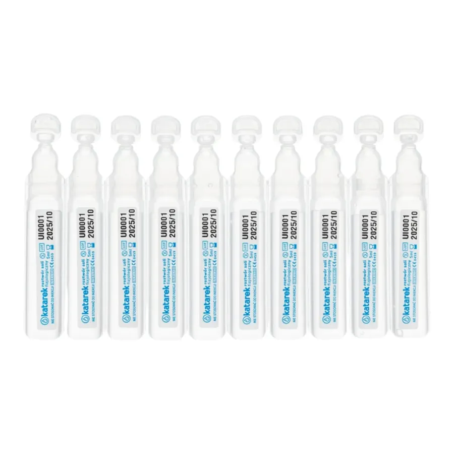Katarek Secure+ sól fizjologiczna NaCl 0,9% 20 ampułek po 5 ml