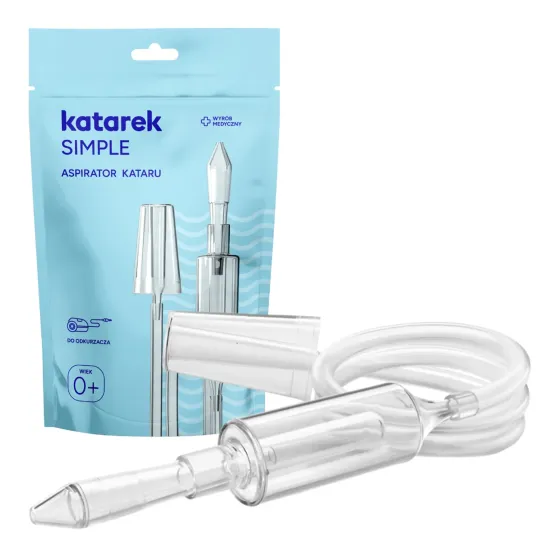 Katarek Simple Aspirator do nosa dla niemowląt i dzieci do odkurzacza