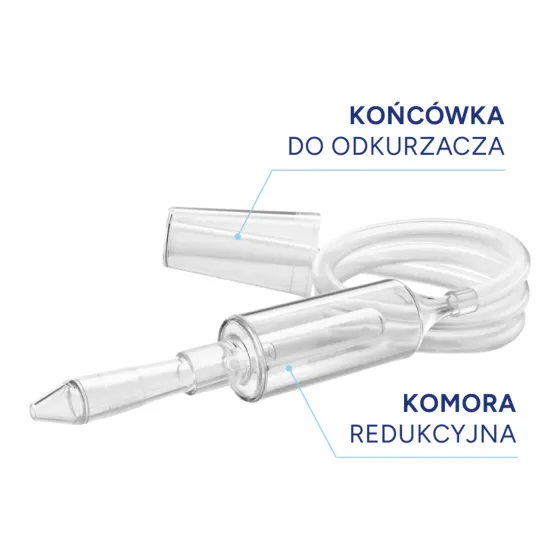 Aspirator Katarek Simple podłączany do odkurzacza z końcówką do nosa