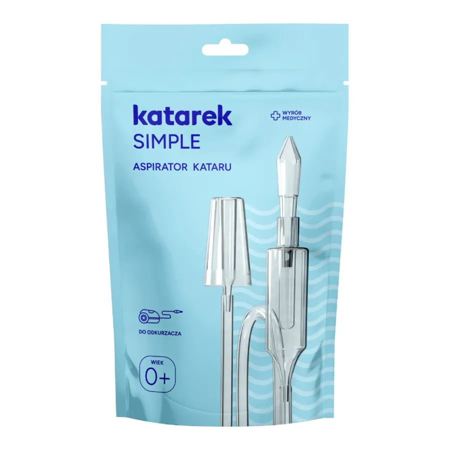Katarek Simple aspirator do nosa dla niemowląt i dzieci do odkurzacza