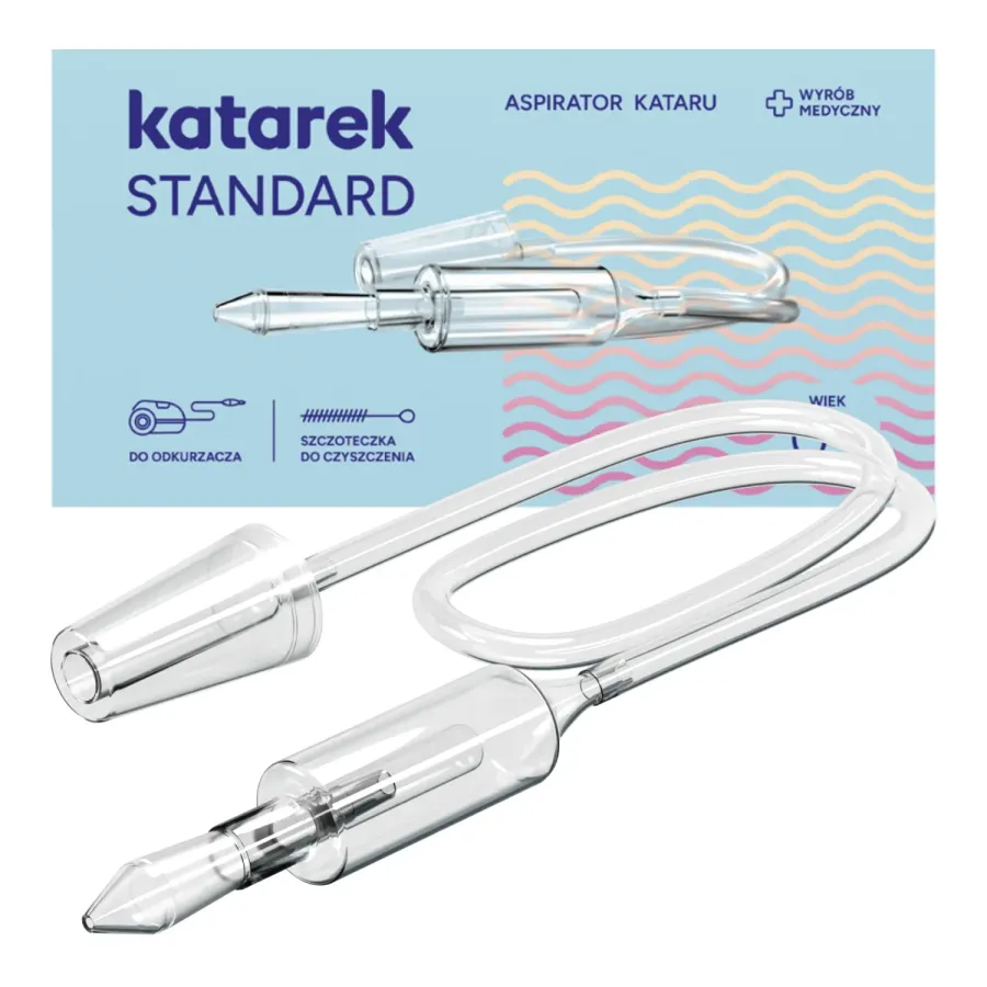 Katarek Standard aspirator do nosa dla niemowląt i dzieci do odkurzacza