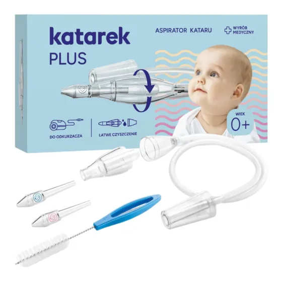 Katarek Plus aspirator do nosa dla niemowląt i dzieci do odkurzacza