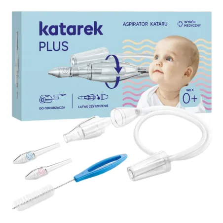 Katarek Plus aspirator do nosa dla niemowląt i dzieci do odkurzacza