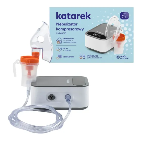 Katarek nebulizator kompresorowy dla dzieci i dorosłych 8 ml