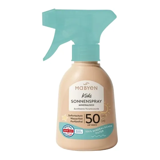 MABYEN spray przeciwsłoneczny SPF 50+ non-nano dla dzieci 150 ml
