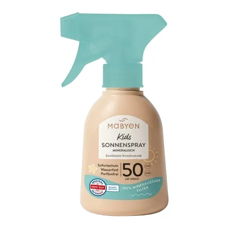 MABYEN spray przeciwsłoneczny SPF 50+ non-nano dla dzieci 150 ml