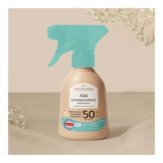 MABYEN SPF 50+ spray do ochrony przeciwsłonecznej dzieci