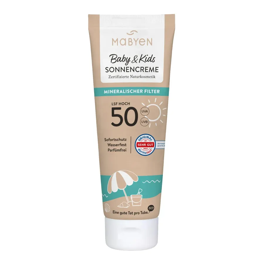 MABYEN krem przeciwsłoneczny SPF 50+ non-nano dla dzieci 100 ml