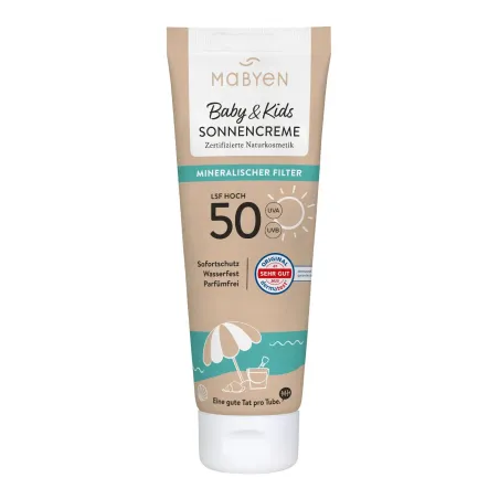 MABYEN krem przeciwsłoneczny SPF 50+ non-nano dla dzieci 100 ml