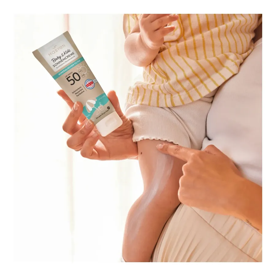 MABYEN krem SPF 50+ dla niemowląt i dzieci UVA UVB
