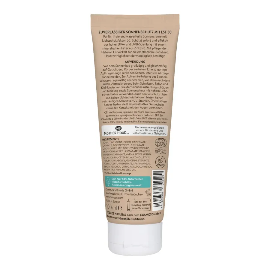 MABYEN SPF 50+ krem do ochrony przeciwsłonecznej dzieci