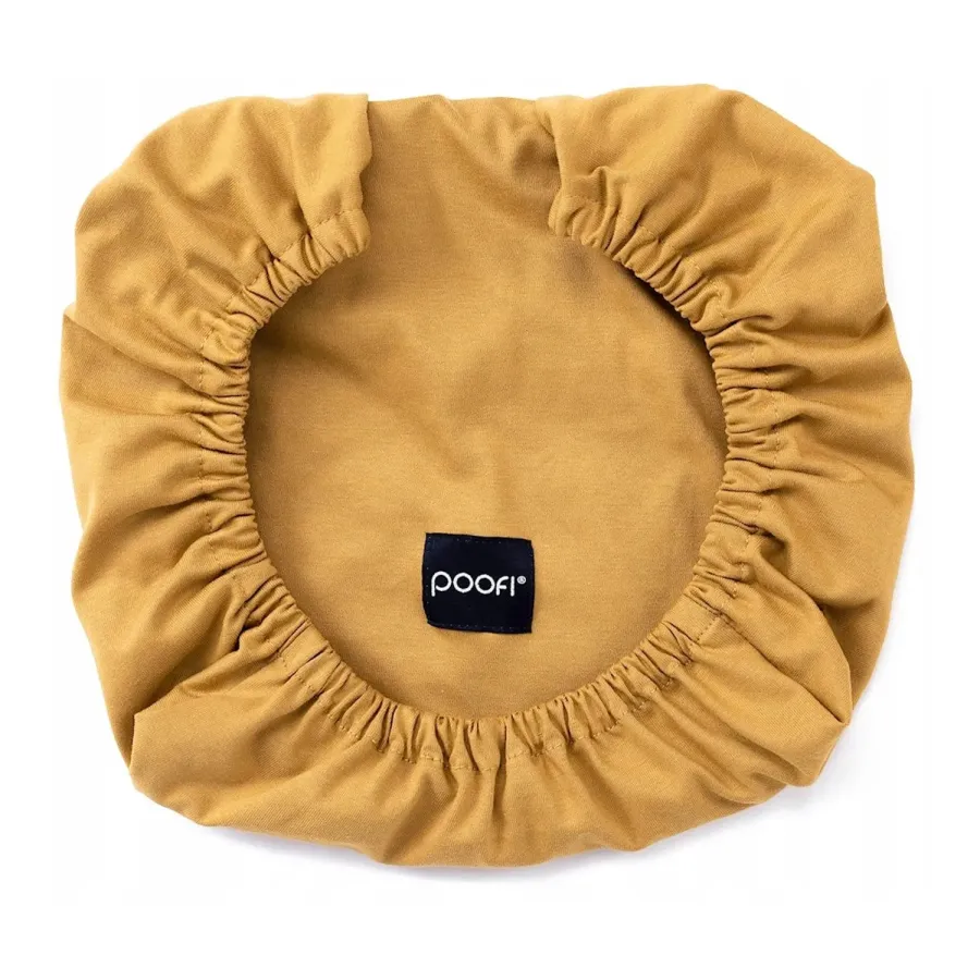 Poofi Prześcieradło bawełniane do wózka gondoli 75x35cm Muszstarda