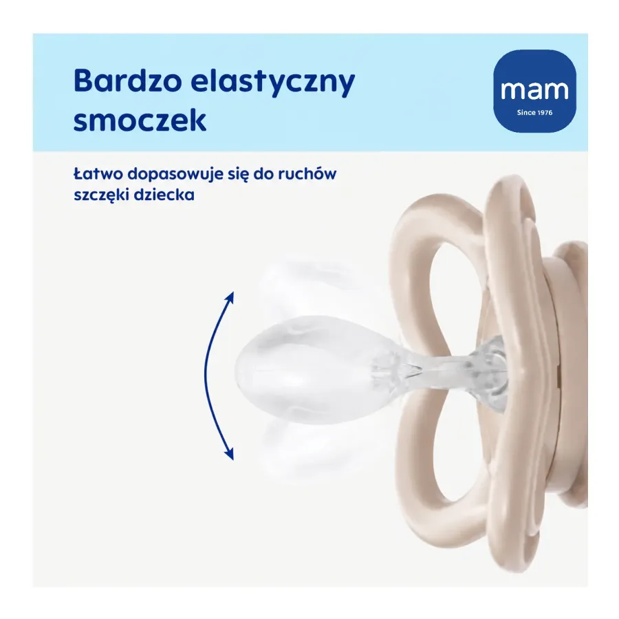Smoczek MAM Supreme Night z otwartą tarczką i dużymi otworami