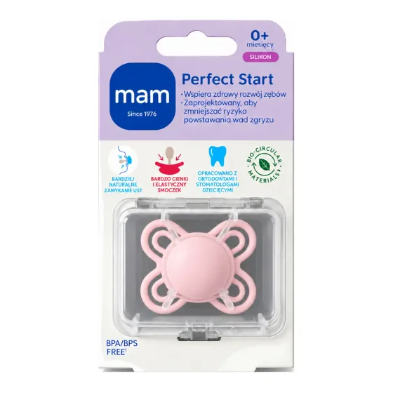 MAM Baby Perfect 0m+ smoczek ortodontyczny silikonowy