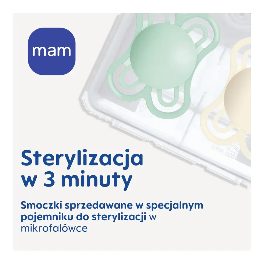 MAM Baby Perfect smoczek z pudełkiem do sterylizacji