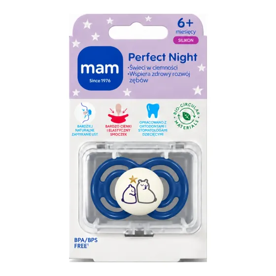 MAM Baby smoczek 6m+ świecący w ciemności
