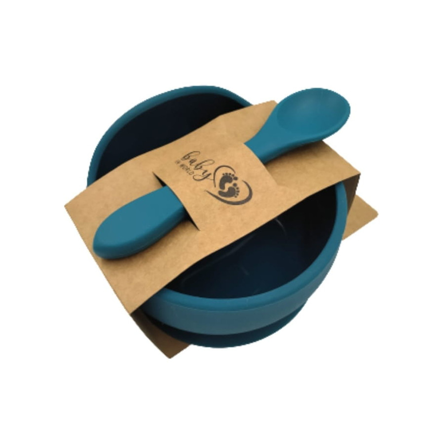 Baby in World Miseczka z przyssawką i łyżeczką